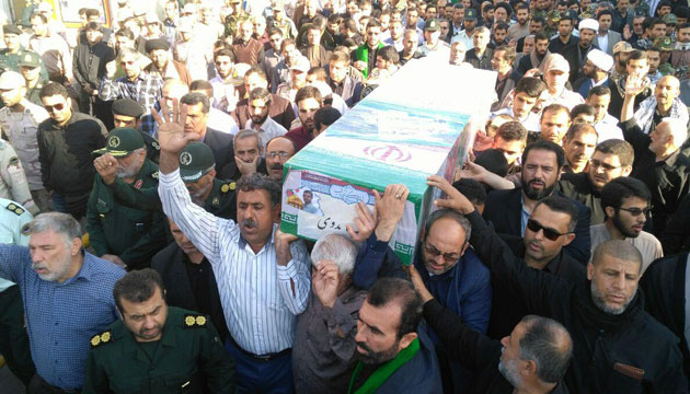 پیکر پاک یک شهید مدافع حرم در اهواز تشییع و خاکسپاری شد پیکر پاک یک شهید مدافع حرم در اهواز تشییع و خاکسپاری شد