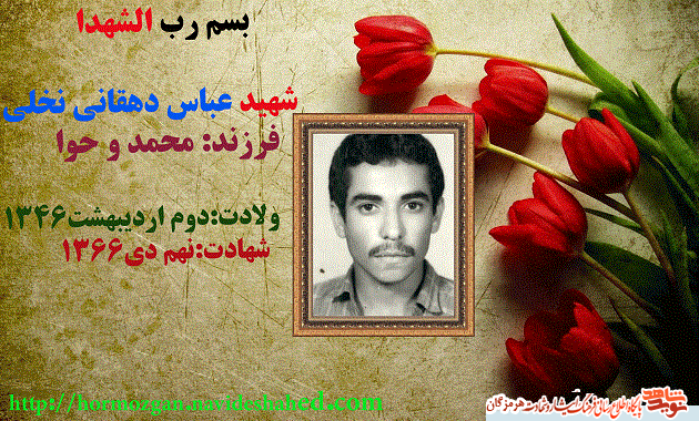 فرزنده هنر زنده کند نام پدر / زندگینامه و خاطره شهید عباس دهقانی نخلی