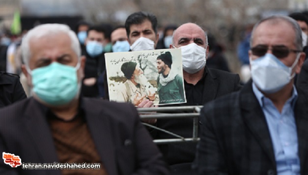 پیکر مطهر دو شهید گمنام، دانشگاه آزاد تهران شمال تشییع و خاکسپاری شدند
