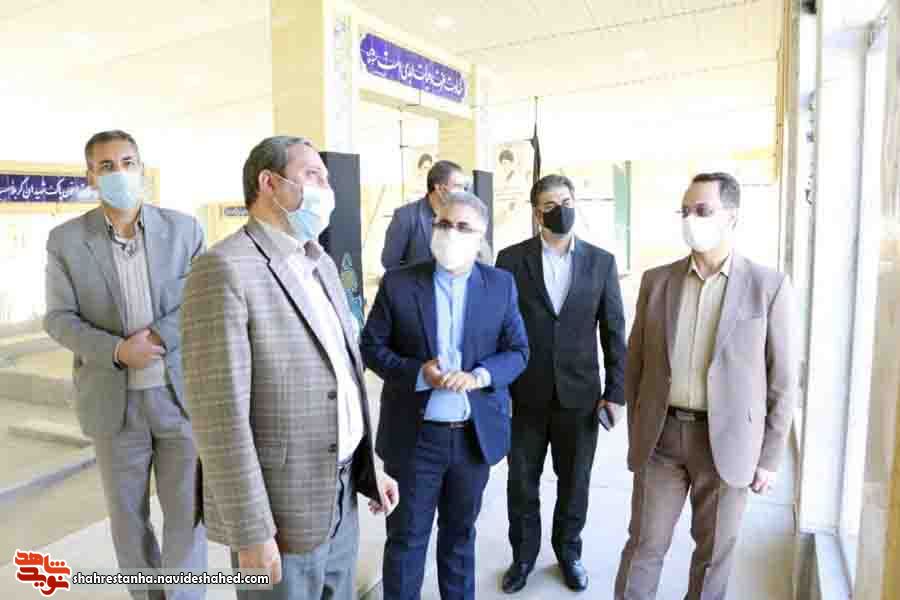بازدید مسئولین شهرستان فیروزکوه از گلزار شهدای بهشت سجاد(ع)