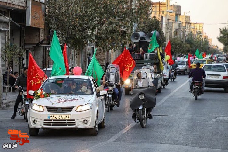 برگزاری راهپیمایی خودرویی در روز ۲۲ بهمن در قزوین