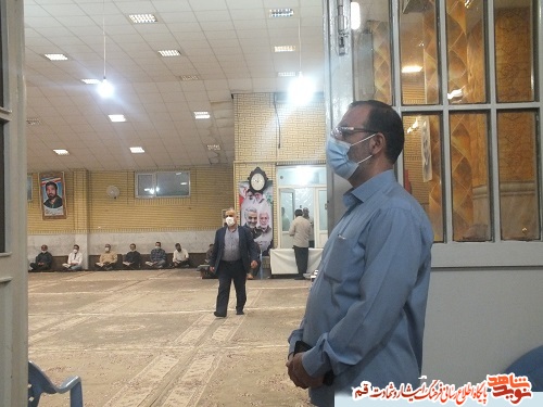 مراسم جزء خوانی در گلزار شهدای قم