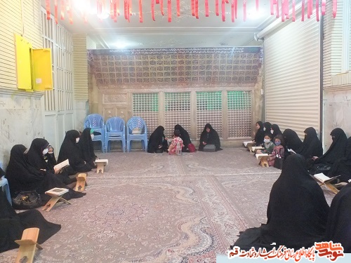 مراسم جزء خوانی در گلزار شهدای قم