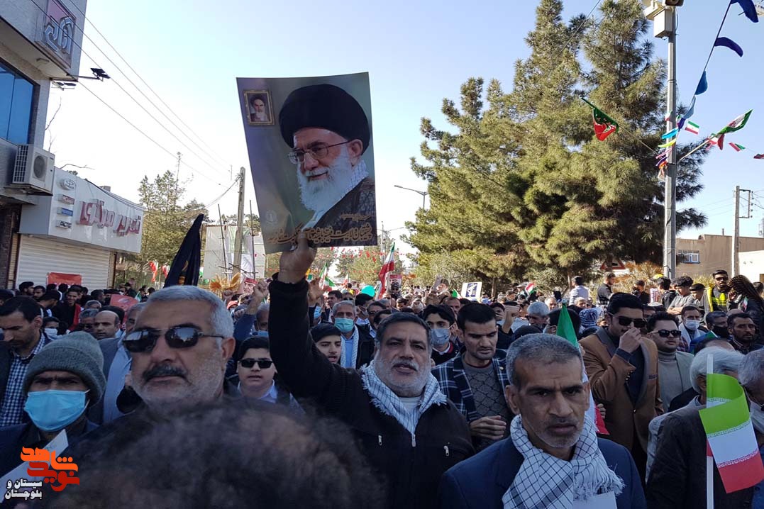 حضور خانواده های معظم شاهد و ایثارگر زاهدان در راهپیمایی باشکوه 22 بهمن