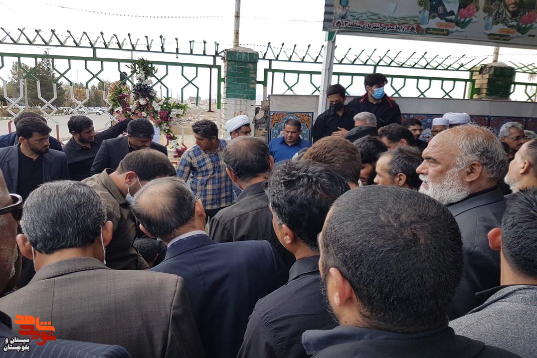 تشییع پیکر جانباز 70درصد شهید معظم«خداداد ملاشاهی» در گلزار شهدای زاهدان
