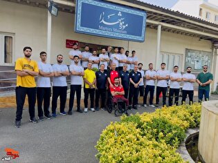 حضور تیم ملی والیبال نشسته ایران در موزه شهدای گیلان و تجدید پیمان با آرمان‌های شهدای والامقام