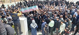 مراسم تشییع پیکر شهید«رامین صادقی» در زاهدان برگزار شد