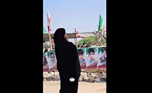 مادر شهید «ماکان نصیری» در اول مهر
