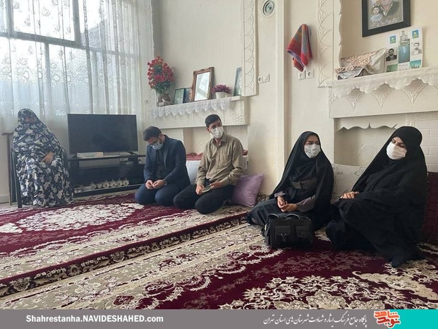 دیدار با خانواده شهید «ولی ‌الله قربانی» در شهرستان ری