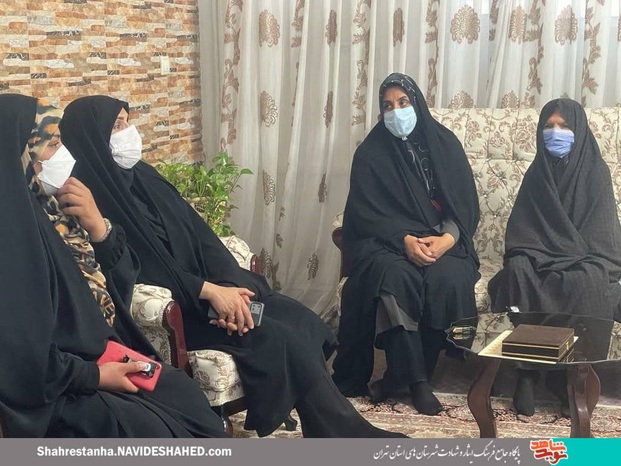 دیدار با خانواده شهید «ولی ‌الله قربانی» در شهرستان ری