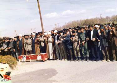 مراسم تشییع شهید مرتضی دستورز- آشتیان
